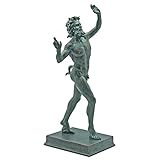 Design Toscano Dancing Faunus of Pompeii, Large, Verdigris