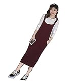 acqua pesuca　アクアペスカ　リブニットサロペットスカート　授乳口付きトップス　２点セット　授乳服　マタニティ (バーガンディ)