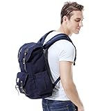 SUNVENO おむつ袋大型おむつの背中を変えるお父さんミイラ旅行のバックパック (Navy)