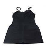 補正下着 レディース 着圧インナー アンダーウェア キャミソール 加圧 LBS-013fb (L, ブラック)