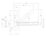 バルコニー物干金物 縦型ブラケットタイプ縦収納型ステンカラー SK-46TMS-SC　　新協和