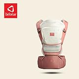 赤ちゃん抱っこひも_Bebearキャリースタイルローディングクマベビーキャリア_Pink_ワンサイズ_負荷軸受け:20kg