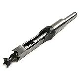 Atoplee Woodworker 5/8 Inch Square Hole Drill Bits Mortising Chisel Set, Mortise Chisel & Bit Set [並