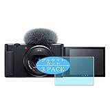 3枚 VacFun ブルーライトカット フィルム ， SONY ソニー VLOGCAM ZV-1 ZV-1G 向けの ブルーライトカットフィルム 保護フィルム 液晶保護フィルム（非 ガラスフィルム 強化ガラス ガラス ）