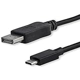 StarTech.com ディスプレイ変換ケーブル/USB-C - DP/1.8m/4K60Hz/ブラック