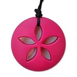 Sand Dollar Teething Necklace by Zen Rocks - a Stylish New Twist to Teething - Pink Sapphire by Zen 