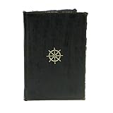 HomArt Maritime Embossed Journal – ホイール(ブラック) (セットof 12 )