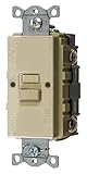 Bryant Electric GFBFST20I 20 Amp 125V Commercial/Residential Self Test Faceless GFCI Receptacle, Ivo