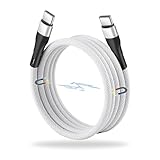 FGY 充電ケーブル 磁気自動収納ケーブル マグネット充電ケーブル 磁石 USB Type-A USB-C Type-C 急速充電 PD60W タイプC 磁気吸着 ナイロン三つ編み (Type CtoC 1.5m, White)