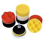 VORCOOL Compound Drill Buffing Sponge Pads Kit for Car Sanding Polishing Sealing Glaze Waxing Profes