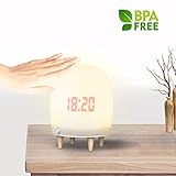 タブNight Light yiiyaa Besideランプマルチカラーのソフトシリコンタッチコントロール可愛いライト寝室リビングルームベビーNurseryランプ Big