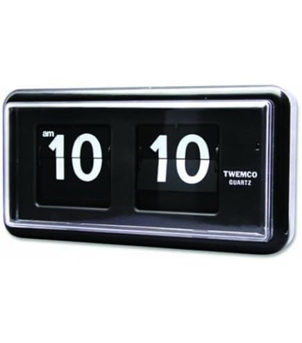 Amazon.co.jp: twenco TWEMCO(トゥエンコ) 置き時計 パタパタ