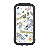グルマンディーズ BACK TO THE FUTURE iPhoneSE(第2世代)8/7/6s/6(4.7インチ)対応 ハイブリッドクリアケース 総柄 BTTF-04A