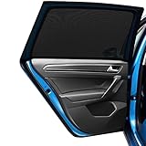 PEYOU 車用網戸  ウインドーネット 防虫ネット 車 車中泊 カー用品  2枚 通気性メッシュ