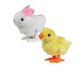 Plush Wind-up Hopping Friends Chicks and Bunnies 3 [並行輸入品]