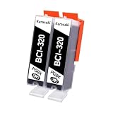 BCI-321 BCI-320 互換インク キヤノン(canon)用 BCI-321/320 BCI-320PGBK ブラック 2個 対応機種:PIXUS/iP3600/MP620/iP4600/MP630/iP4700/MP640/MP540/MP980/MP550/MP990/MP560/MX860/MX870【残量表示対応/個包装】
