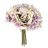 【ノーブランド品】ウェディング ブーケ バラ 造花 結婚式 花束 花嫁 豪華 フラワーガール ローズ
