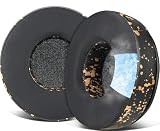 SOULWIT 冷却ジェルパッド イヤーパッド イヤークッション for Skullcandy Hesh & Hesh 2 Wireless Over-Ear ヘッドセット 用 交換パッド 互換性 パッド ノイズアイソレーションフォーム 冷感パッド ブラックゴールド