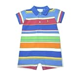 (ラルフローレン)RALPH LAUREN BABYロンパース ブルー・マルチ 6M ブルー・マルチボーダー 【並行輸入品】