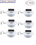 GMFive 6 Pack 3 LED Solar Powered Energy Saving Fence Gutter Wireless Outdoor Light Garden Roof Gate
