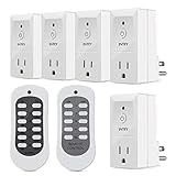 Inteyワイヤレスリモートコントロールコンセント電気スイッチfor Householdアプライアンスバッテリー含ま