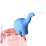 Novel Silicone Drinking Straw Holder (Elephant) ??Dishwasher Safe & Reusable ??Fun Drink Markers for