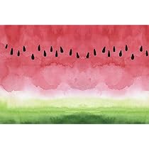 Amazon | Qinunipoto スイカ 背景布 1.5x1m 新生児背景 夏 インテリア