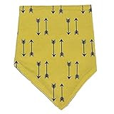 Babies Salivaタオル – SODIAL ( R )イエロー赤ちゃんキッズNeonatal三角形Bibs SalivaタオルWaterproof Bibs Feedingバンダナ