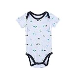 エルフ ベビー(Fairy Baby)ベビーカバーオール ロンパース ボディスーツ 肌着 半袖 男の子 出産祝い(サイズ：4-6M) 小さい恐竜