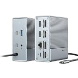 ハイパー HyperDrive GEN2 12-in-1 USB-C ドッキングステーション [ 最大3画面 4K対応 HDMI2ポート DisplayPort2ポート搭載 100W USB PD ギガビットイーサネット 第2世代USB-A USB-C 3.2対応 3.5mm オーディオジャック ]HP-HDG212B 【正規品】 シルバー
