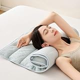 今治睡眠用タオル極 今治タオル 枕 高さ調整 洗える 枕難民 綿100% 横向き寝 自分枕 (140*60cm,ブルー)