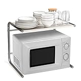Amzdeal レンジ上ラック 電子レンジ棚 レンジ台 幅50*高さ40*奥行38cm トースターラック 組立品 2段式 冷蔵庫上ラック キ