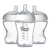 Tommee Tippee Ultra Bottles, 9 Ounce, 3 Count, Clear, Small by Tommee Tippee