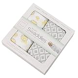 Quest Sweet新生児モスリンおくるみブランケットセット( 2パック) カラー: オフホワイト