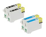 【Ecolink】エプソンEPSON 互換インクカートリッジIC6CL50対応 ICBK50(ブラック)X2+ICC50(シアン)×2 互換インク 4個パック