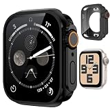 BOOLINN アップルウォッチ カバー 46mm 45mm 44mm 42mm 41mm 40mm 対応 360°防水 数秒でUltra一体型 アップルウォッチ保護ケース+防水ゴムリング+背面ケースの3 in 1デザイン 耐衝撃 高感度 apple watch カバー Series 11/10/9/8/7/SE3/SE2/SE/6/5/4 (Series 9/8/7，41mm,ブラック)