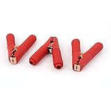 uxcell 85A 380V ブート電気テスト作業テストクリップ クランプ レッド 3個