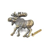 (ライチ) Lychee アンティーク金物取っ手 取手 ヨーロッパ風 トナカイ形 ブロンズ ハンドル つまみ ドアノブ 引き出し キャビネット 食器棚 ネジ付き