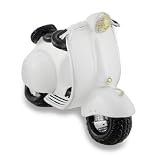 クラシックホワイトヴィンテージスタイルVespa Scooterコインバンク貯金箱