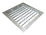 ノンスリップ型・つば付ためます用グレーチング 改良枡用(Bタイプ) 適用ます幅300mm 適用荷重:歩道用 HGMX-30-19B