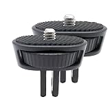 YAAAM 室内撮影向け プラスチック製 ワイド 1/4ネジ 変換アダプター for GoPro規格 (ワイド横, ワイド横１個＋プラレンチ)
