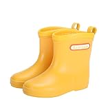 レインブーツ キッズ 子供 レインシューズ 雨靴 男の子 女の子 長靴 防水 軽量 レインブーツ 可愛い ジュニア 滑り止めレインブーツ 梅雨対策 イエロー