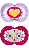 MAM Trends Silicone Pacifier, Gilrl, 2-Count by MAM [並行輸入品]