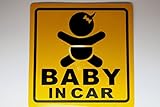 【Cat fight】自動車用 夜間 反射 baby in car ベビー イン カ― 赤ちゃんが乗ってます マグネット ステッカー (D)