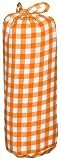 Taftan Checks 7mm Fitted Sheet 70 x 140cm (Big, Orange) by Taftan