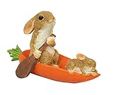 ガーデン オブジェ・置物 （ラビット・キャロットカヌー） EDC1570