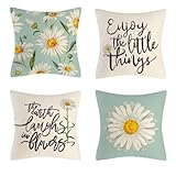 BetterJonny クッションカバー北欧 4枚セット 45×45cm のためのリネンスロー枕 家庭装飾 飾り インテリア ソファー用 背当て くっしょんかばー 装飾枕カバー 座布団かばー 枕カバー…