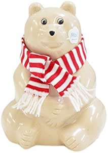Amazon Co Jp 北欧 Lisalarson リサラーソン 白くま 貯金箱 マフラー付き おもちゃ