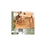 天然木北欧スタイル ソファダイニングサイドテーブルナチュラル