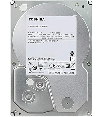 Amazon | 東芝 3.5インチ 内蔵 HDD 6TB SATA 6Gbps 省電力 DT02ABA600